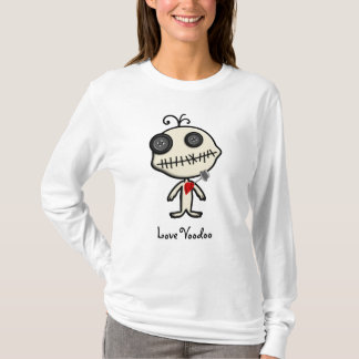Klibba en klämma fast i valentin dag och görs med t shirt