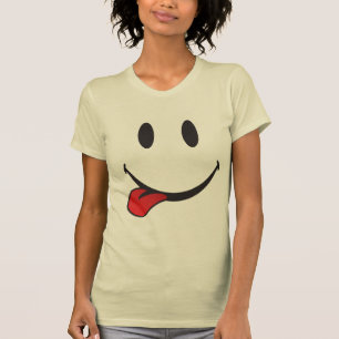 Klibba ut tungaemoji tee