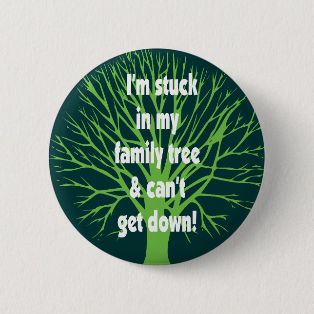 Klibbat i mitt stamträd knapp (Framsida)
