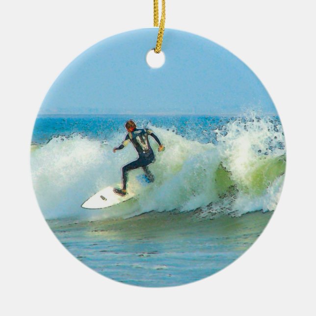 Klibbat i tvätta julgransprydnad keramik (Framsidan)