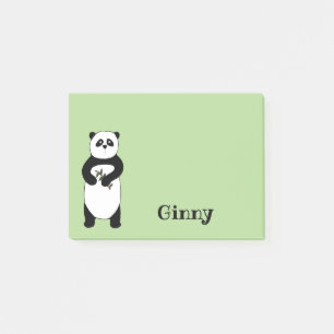 Klibbig anteckningsbok för Pandabjörn Post-it Block