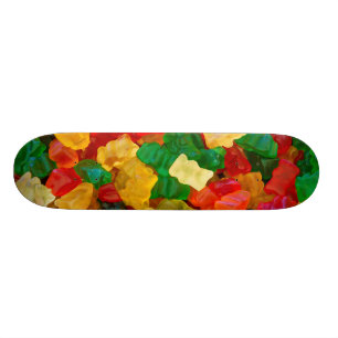 Klibbig färgad godis för björn regnbåge skateboard bräda 19,5 cm
