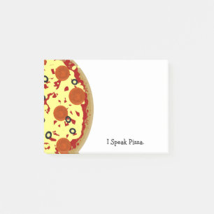 Klibbig Pizza noterar Post-it Block