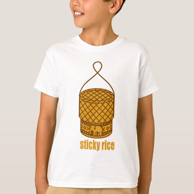 klibbig ris basket t shirt (Framsida)