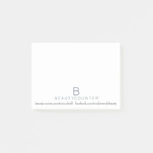 Klibbiga Beautycounter noterar för konsulenter Post-it Block