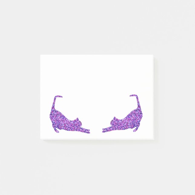 Klibbiga CrystalKatz noterar Post-it Block (Framsida)