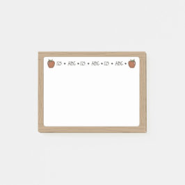 Klibbiga lärare Whiteboard noterar Posta-Det Post-it Block