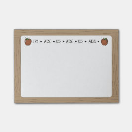 Klibbiga lärare Whiteboard noterar Posta-Det Post-it Block