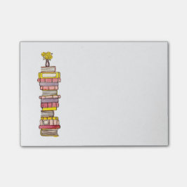 Klibbiga rosa bokar noterar post-it block