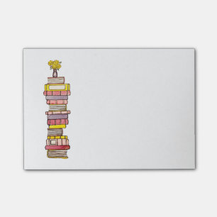 Klibbiga rosa bokar noterar post-it block