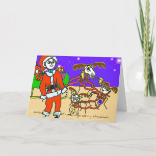 klibbiga, Santa, Helgkort