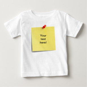 Klibbigt notera babyT-tröjamallen - din egna text T Shirt