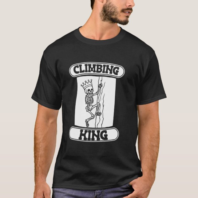 Kliber Skeleton Sten-berget - klätterki T Shirt (Framsida)