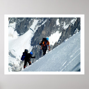 Klibrer på Mont Blanc, Frankrike Poster