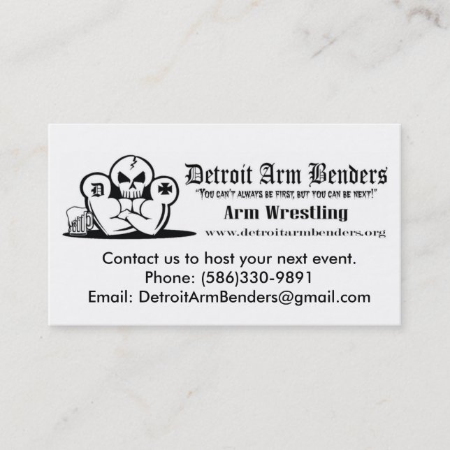 klick-kortet kontaktar oss för att vara värd din visitkort (Framsida)