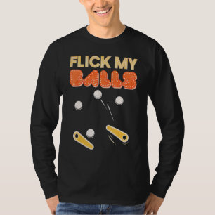 Klick Mitt Bollar Retro Pinball Arcade-spel T Shirt