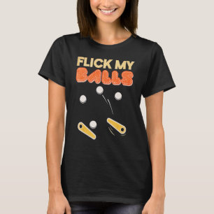 Klick Mitt Bollar Retro Pinball Arcade-spel T Shirt