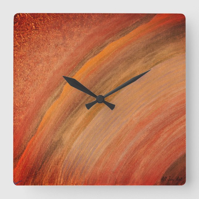 Klicka på "Ädeltid" av All Joy Art Fyrkantig Klocka (Framsida)