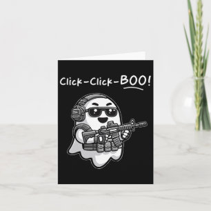 Klicka på Boo Halloween Vet Kort