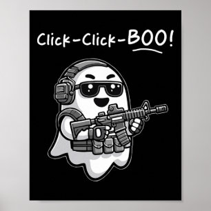 Klicka på Boo Halloween Vet Poster