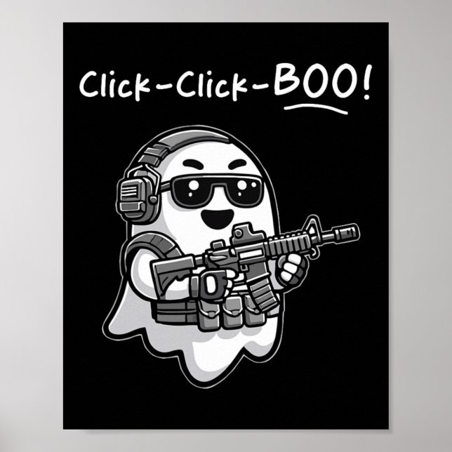 Klicka på Boo Halloween Vet Poster (Framsidan)