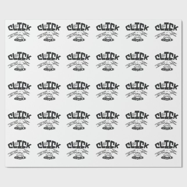 Klicka på fattig kedja presentpapper (Platt)