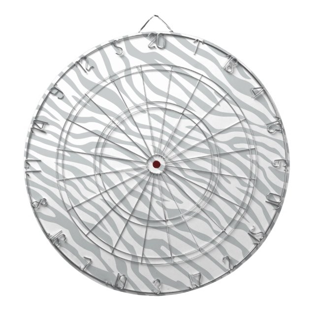 Klicka på Magic Zebra ränder för att anpassa Grått Darttavla (Framsidan)