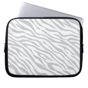 Klicka på Magic Zebra ränder för att anpassa Grått Laptop Fodral