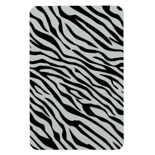 Klicka på Magic Zebra ränder för att anpassa Grått Magnet