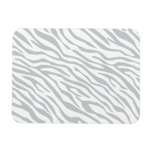 Klicka på Magic Zebra ränder för att anpassa Grått Magnet