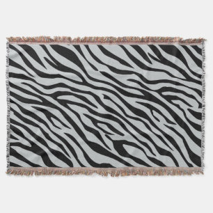 Klicka på Magic Zebra ränder för att anpassa Grått Mysfilt