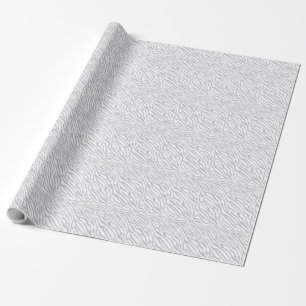 Klicka på Magic Zebra ränder för att anpassa Grått Presentpapper