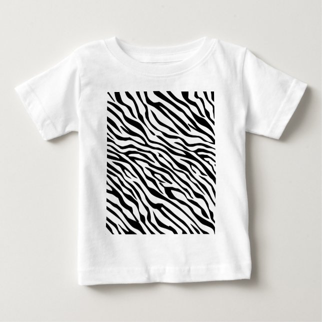 Klicka på Magic Zebra ränder för att anpassa Grått Tee Shirt (Framsida)