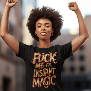 Klicka på mig om du vill ha omedelbar magi t shirt