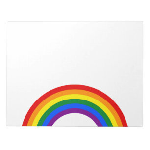 KLICKA PÅ RAINBOW FLAGGA + tecken eller text Anteckningsblock