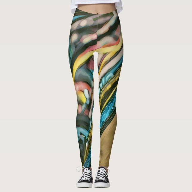 Klickar teckningar leggings (Framsida)