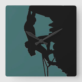 Klickklocka i sten fyrkantig klocka