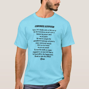 Klickor för Roligt av företagsreat i ekosystem T Shirt