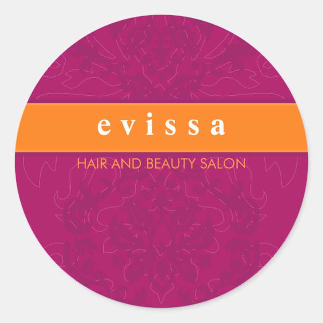 KLICKSFÖRSEGLING: fenesse 5 Runt Klistermärke (Framsida)