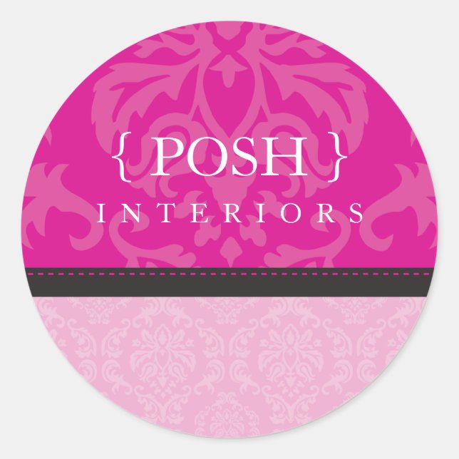 KLICKSFÖRSEGLING: Vätskefläck 1B: Runt Klistermärke (Framsida)