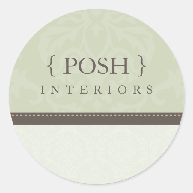 KLICKSFÖRSEGLING: Vätskefläck 9B Runt Klistermärke (Framsida)