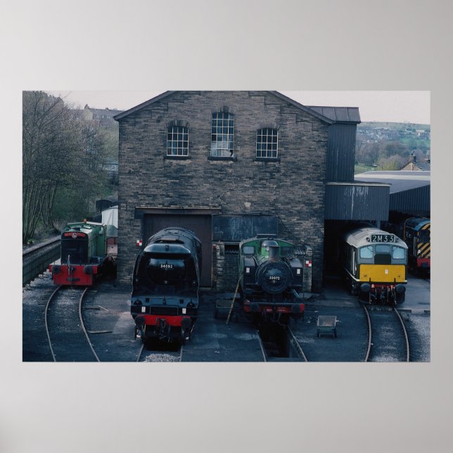 Klieghley och Worth Valley Preserve Railway, Hawo Poster (Framsidan)