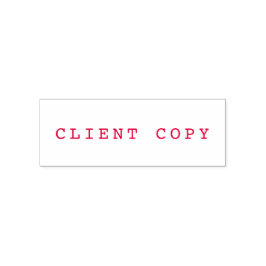 Klientkopia av enkel grundläggande anpassningsbar  självfärgande stämpel