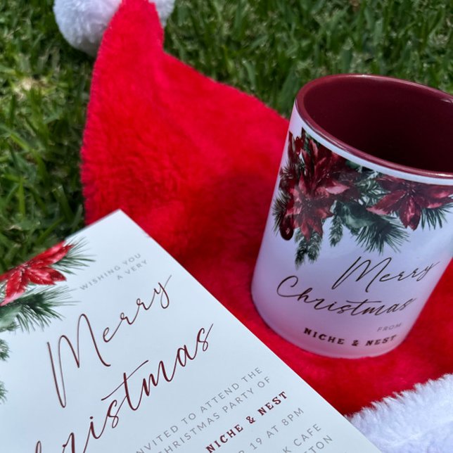 Klientpresentationen för medarbetare i god jul Par Två-Tonad Mugg (Skapare uppladdad)