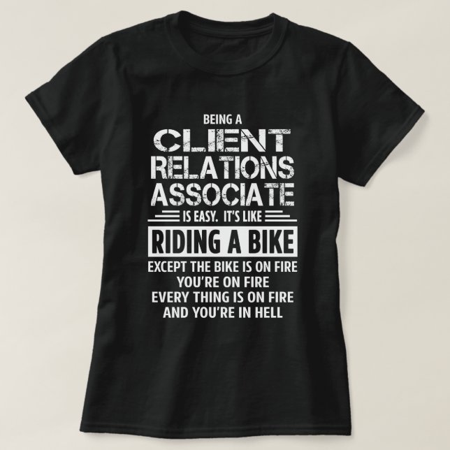 Klientrelationer associerad t shirt (Design framsida)