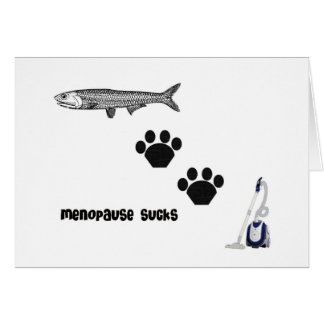 Klimakterium suger hälsningskort