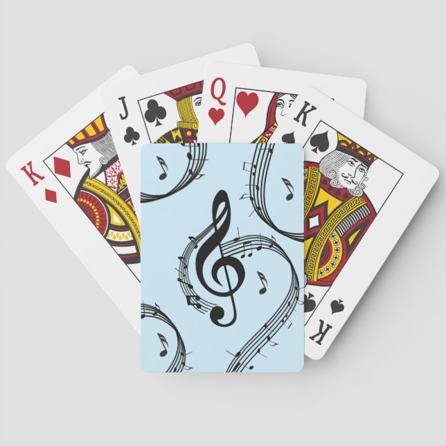 Klimaktisk G-klavsmusik Blå Casinokort (Baksidan)