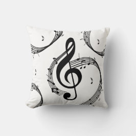 Klimaktisk G-nyckel-musik Kudde