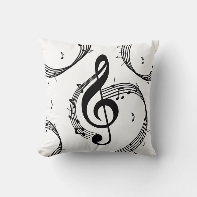 Klimaktisk G-nyckel-musik Kudde (Framsida)