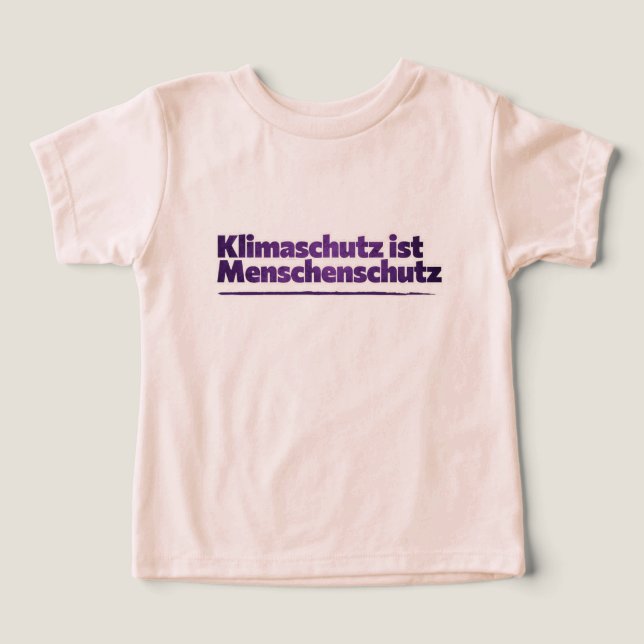 Klimaschutz ist Menschenschutz T Shirt (Design Framsida)